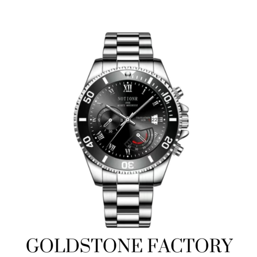 Classic Men's Wristwatch Stainless Steel Waterproof Date Quartz Watches